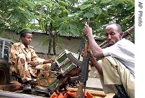 Islamic militiamen in Mogadishu