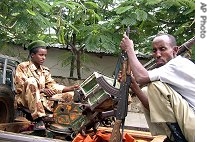 Islamic militiamen in Mogadishu 