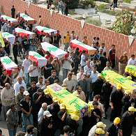 Funeral procession in Qana