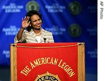 Condoleezza Rice at the American Legion convention 