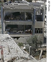 This school building in Bint Jbeil, Lebanon sustained heavy damage after the Isreali military campaign