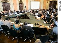 India, Brazil and South Africa Dialogue Forum Trilateral Commission meet at Itamaraty palace in Rio de Janeiro, Brazil