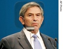 World Bank President Paul Wolfowitz speaks during annual meetings in Singapore