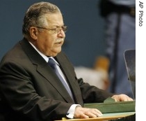 President of Iraq, Jalal Talabani, addresses the 61st session of the United Nations General Assembly