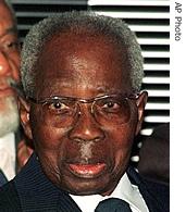 Former Senegalese President Leopold Sedar Senghor (File photo)