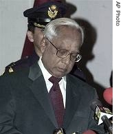President Iajuddin Ahmed is sworn in as head of caretaker government, Oct. 29, 2006   