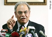 Riaz Mohammed Khan talks to reporters in New Delhi, Wednesday Nov. 15, 2006