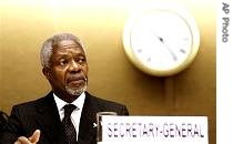 Kofi Annan at a review conference on Biological Weapons Convention in Geneva
