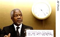 Kofi Annan at a review conference on Biological Weapons Convention in Geneva