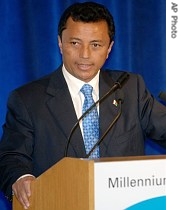 Madagascar President Marc Ravalomanana