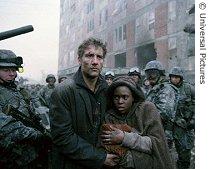 Clive Owen and Claire-Hope Ashitey in 