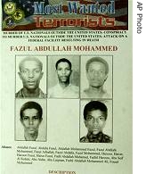 FBI most wanted poster of Fazul Abdullah Mohammed
