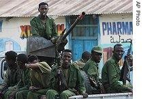 Transitional Federal Government soldiers in Bur Haqaba, south of Baidoa, Somalia, 28 Dec 2006