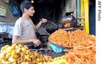 Food vendor in Srinagar