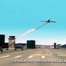 Aircraft protection, simulated missile attack