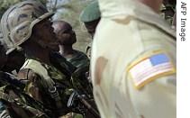 A Kenyan contingent prepares for a simulated joint military exercise with US forces (18 August 2006)