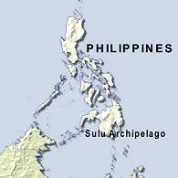 Philippines map showing Sulu region where Jolo is located