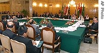 Foreign Ministers of Egypt, Indonesia, Jordan, Malaysia, Saudi Arabia, Turkey and Pakistan attend a meeting in Islamabad, Pakistan, 25 Feb 2007