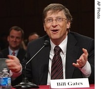 Microsoft Chairman Bill Gates testifies on Capitol Hill in Washington