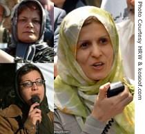 Women's rights activists in Iran