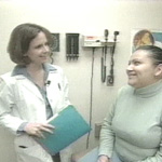 Dr. Dubarb speaking with a patient