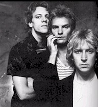 Andy Summers, Sting and Stewart Copeland of The Police