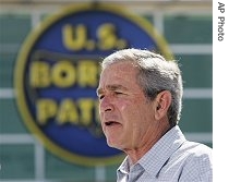 President George Bush makes remarks on comprehensive immigration reform, 09 Apr 2007, in Yuma, Arizona