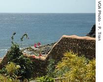 Singer Tete Alinho's seaside view in Cape Verde