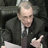 Senate Judiciary Committee members, Sen. Arlen Specter questions on the role of U.S. Attorney General Alberto Gonzales in the firings of eight federal prosecutors, 19 Apr 2007