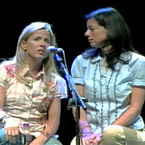 Sheryl Crow and Laurie David during their concert tour stop in Washington, D.C.