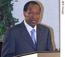 Burkina Faso's President  and newly-elected chairman of ECOWAS, Blaise Compaore