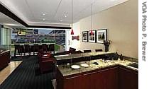 One of the new luxury suites in the Nationals' new stadium