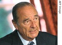 Jacques Chirac delivers speech at the Elysee Palace in Paris, 4 Jan 2007