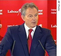 Prime Minister Tony Blair announces that he will step down as prime minister on June 27, 10 May 2007