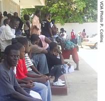 University students traveled long distances to protest in Monrovia