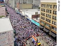Immigrant rally in Los Angeles