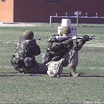 Marines boot camp, firing range