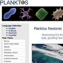 Planktos website screenshot