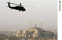 US helicopter over Baghdad 