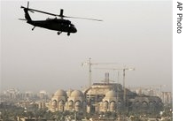 US helicopter over Baghdad