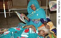 Patient Halime Mahamat with mother, Abeche