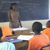 Classroom teacher and students