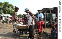 Vendors on the streets of Monrovia (file photo)