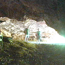 Large caves on the island of Kauai contain a 