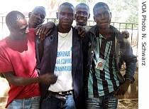 Jean Seck is surrounded by runaway teens he has helped