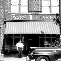 Fauci's childhood home was located above his father's drug store
