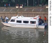 Jakarta's first water taxi, the Kerapu VI, was once used as a ferry among islands