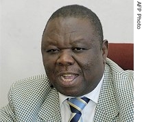 Morgan Tsvangirai during Harare press conference, 13 June 2007