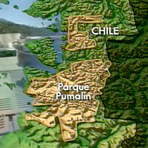 The Pumalin preserve cuts Chile in two