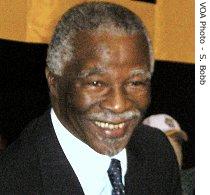 South African President Thabo Mbeki